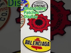 El bordado de encargo del cráneo verde remienda el hierro de la frontera de Merrow en remiendos bordados