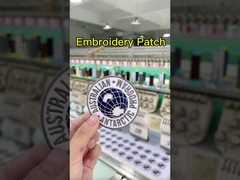 El sombrero bordado de encargo remienda el hierro del soporte de papel en los remiendos del bordado para la ropa