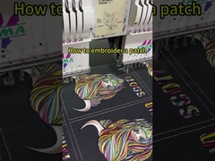 Hierro autoadhesivo en parches bordados Parches uniformes de seguridad personalizados