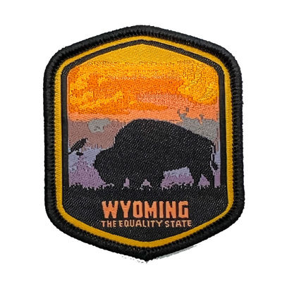 Hierro natural de Animal Woven Patches del diseñador en el bordado Logo Patches With Merrowed Border