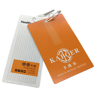 Ropa impresa de encargo Hang Tags 250gsm - material del papel del arte 2000gsm
