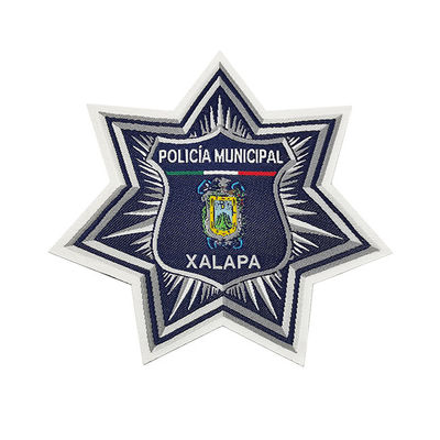 Los sombreros y los bolsos planchan en la claridad tejida Logo Patches por encargo del remiendo