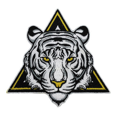 De encargo lavable bordada remienda a Tiger Iron On Patch para la ropa