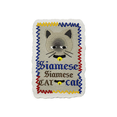Hierro lavable en tipo de encargo de la tela de Logo Patches Shrink Proof Woven