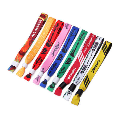 Pulseras de encargo tejidas festival del concierto del tamaño de las bandas de muñeca los 35*1.5cm