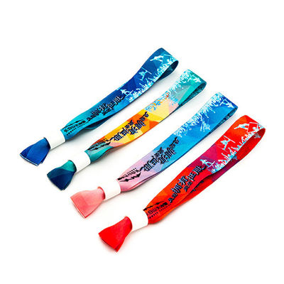 Bandas de muñeca tejidas de moda del OEM Logo Textile Wristband de encargo