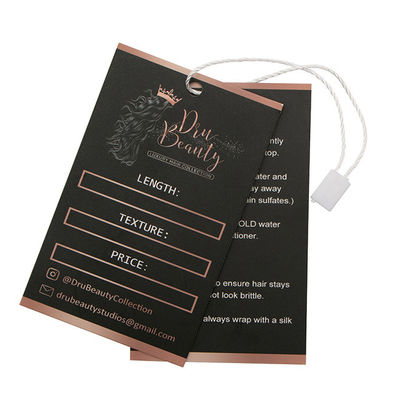 Mercancía de encargo especializada Hang Tags Clothing Labels Hangtags