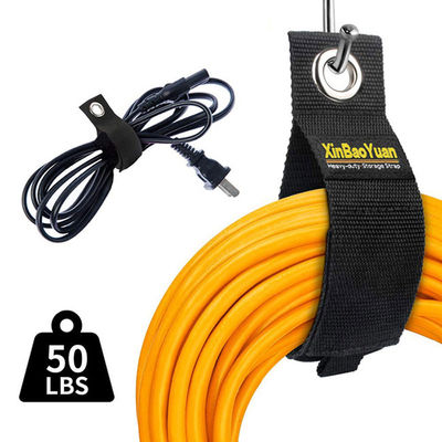 El tenedor negro del cordón del velcro, modificó correas resistentes del almacenamiento para requisitos particulares de la cinta