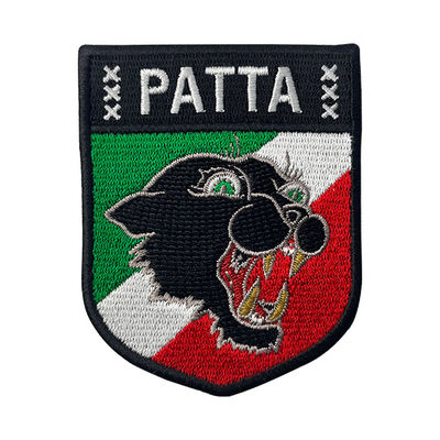Las insignias bordadas tela de encargo del remiendo cosen en remiendos tejidos la ropa animal