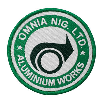 hierro de 12C Pandone en la prenda impermeable tejida Eco de encargo Mark Logo del remiendo