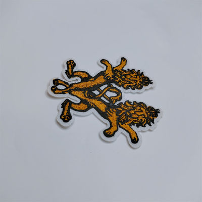 Logo Lions Embroidered Iron On animal remienda la prenda impermeable para los bolsos de la ropa