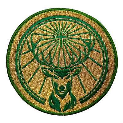 Remiendos autos-adhesivo de encargo del bordado de la ropa de Logo Iron On Embroidered Patch