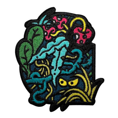 Hierro lleno del remiendo de la ropa de Overlock del remiendo del bordado de 7 colores en el apoyo de reutilizable lavable