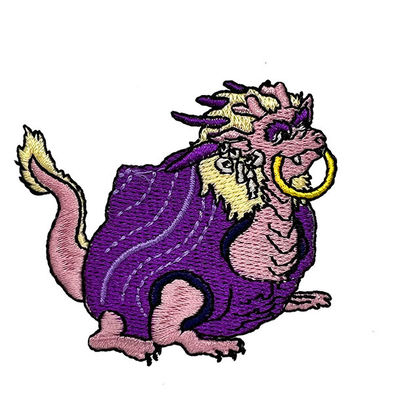 Color del remiendo 4 de Dragon Carton Iron On Embroidery ningún hierro que encoge en remiendo