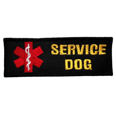 Los remiendos del bordado de la ropa del perro del servicio cosen en remiendo tejido de encargo