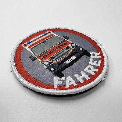 Ambulance Rescue Custom Shirt Patches Color pantone lavable para camisas de tela