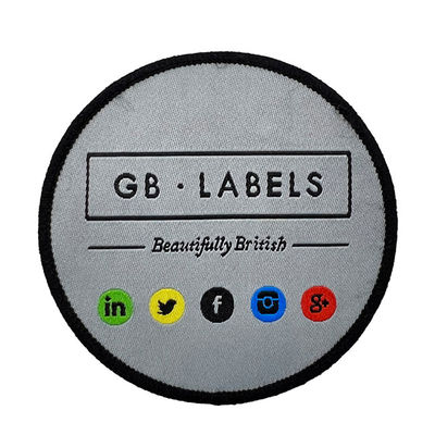 Pandone color hierro en parches para chaquetas parches de gancho y bucle personalizados para jeans