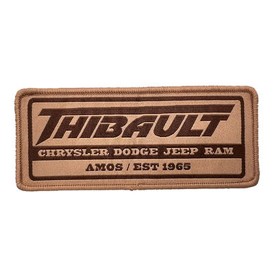 El hierro en el poliéster tejido de Logo Patch Vintage Eco Friendly rosca remiendos tejidos del sombrero