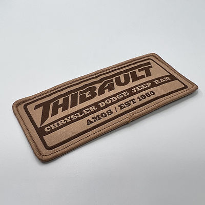 El hierro en el poliéster tejido de Logo Patch Vintage Eco Friendly rosca remiendos tejidos del sombrero
