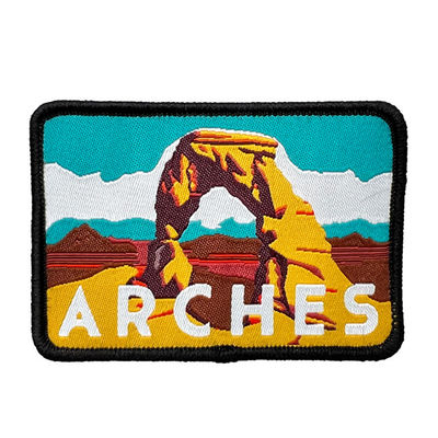El nombre de encargo de Jean Patches Natural Creative Brand de 6 colores cose en remiendos tejidos