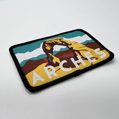 El nombre de encargo de Jean Patches Natural Creative Brand de 6 colores cose en remiendos tejidos
