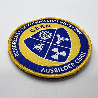 Remiendos tejidos ropa lavable de encargo del hombro de Team Logo Sew On Embroidered Patches