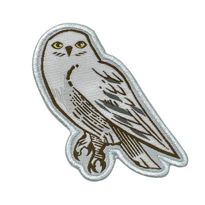 Remiendo lavable de Owl Iron On Woven Patch Merrowed de la ropa blanca de encargo de la frontera