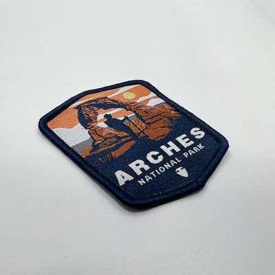 Los seriales naturales parquean el hierro tejido aduana On/Sew de los remiendos del diseño en para la ropa/los bolsos