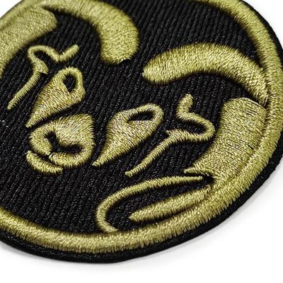 Caliente los remiendos del bordado de la prensa, emblemas bordados de encargo 3D