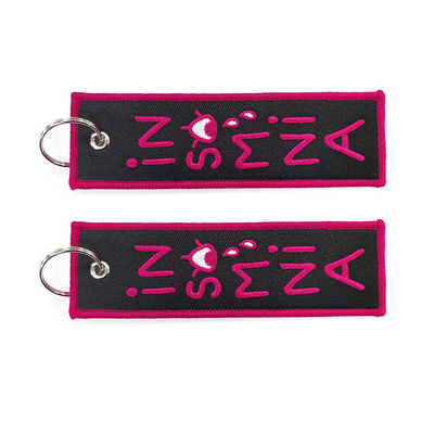 La frontera de Overlock bordó los llaveros Jet Tag Keychains promocional