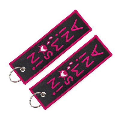 La frontera de Overlock bordó los llaveros Jet Tag Keychains promocional