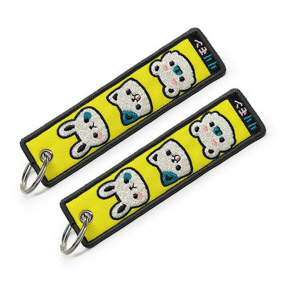 Merrowed Borde bordó llaveros/etiquetas dominantes personalizadas