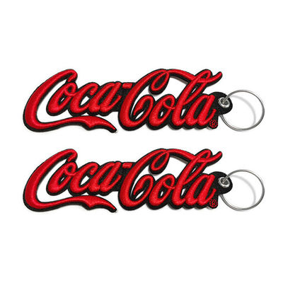 OEM Logo Keychain de encargo, etiqueta de cadena dominante bordada del regalo de la promoción