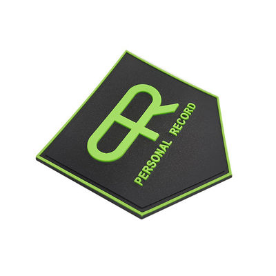 Resplandor en los remiendos oscuros del PVC, PVC polivinilo colorido Logo Patch