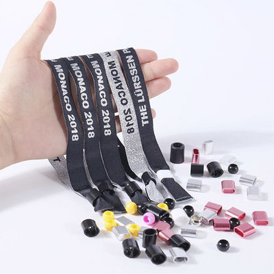 Pulseras de encargo tejidas festival del concierto del tamaño de las bandas de muñeca los 35*1.5cm