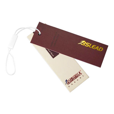 Etiquetas materiales de papel de encargo de Hang Tags And Personalised Swing de la ropa