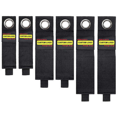 El tenedor negro del cordón del velcro, modificó correas resistentes del almacenamiento para requisitos particulares de la cinta