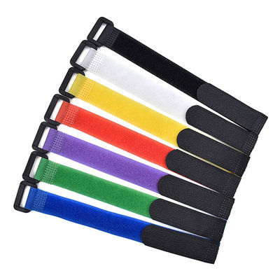 Cinta de Velcro de nylon ajustable del gancho y de la atadura de cables de las correas del lazo con el gancho de la hebilla