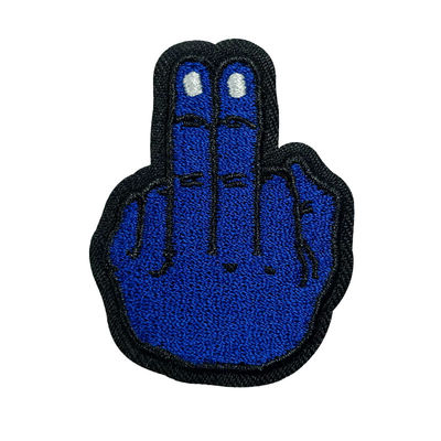 El laser del fabricante de Ptaches de la ropa cortó la marca de encargo Logo Embroidery Patches de la frontera