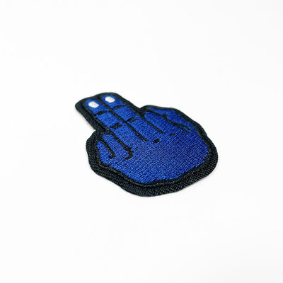 El laser del fabricante de Ptaches de la ropa cortó la marca de encargo Logo Embroidery Patches de la frontera