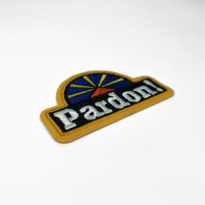 El hierro en la frontera de Merrow bordó el pecho Logo Twill Felt de las insignias del remiendo