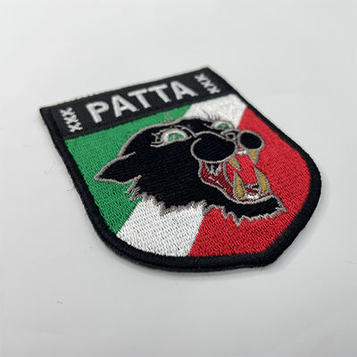 Las insignias bordadas tela de encargo del remiendo cosen en remiendos tejidos la ropa animal