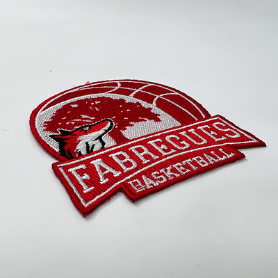 Tela cruzada de Pantone que cose el hierro bordado de los remiendos en la insignia PMS lavable seco