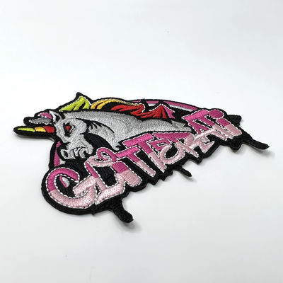 Hierro de Unicorn Logo Custom Embroidered Patches With en el forro para la ropa