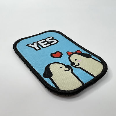 Pandone colorea la frontera linda tejida de encargo de Merrow de los perros de los remiendos de los bolsos de la ropa