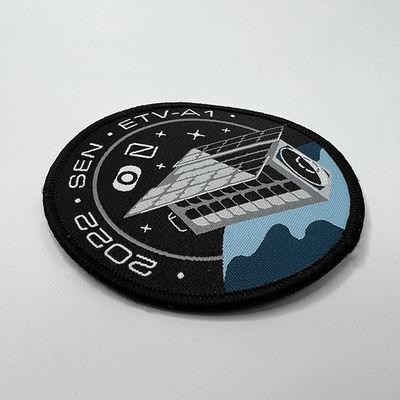 Corte tejido modificado para requisitos particulares amistoso del laser de Eco Logo Patch Sew On Fabric