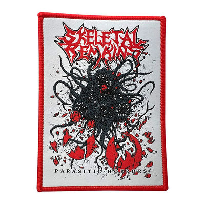 Hierro tejido frontera roja lavable del color de Merrowed Logo Patch PMS en insignia del bordado